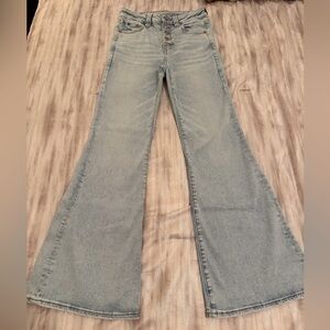 American Eagle Outfitters Light Blue Wide Leg Jeans